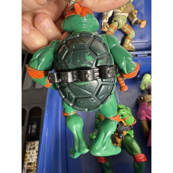 Vintage 1988–1990 TMNT Action Figure Lot Thermos Lunchbox – Playmates - Picture 15 of 16